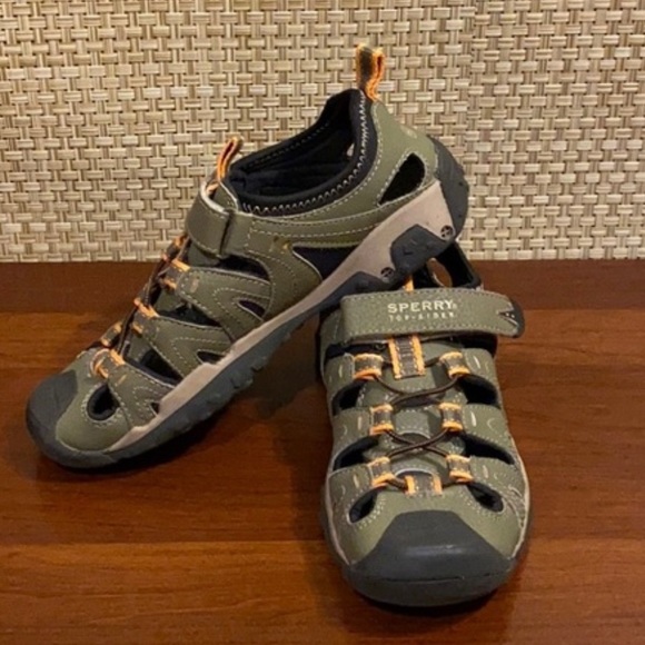 🌟2xHP🌟Sperry Waterproof Leather Fishermen Sa… - Picture 3 of 7